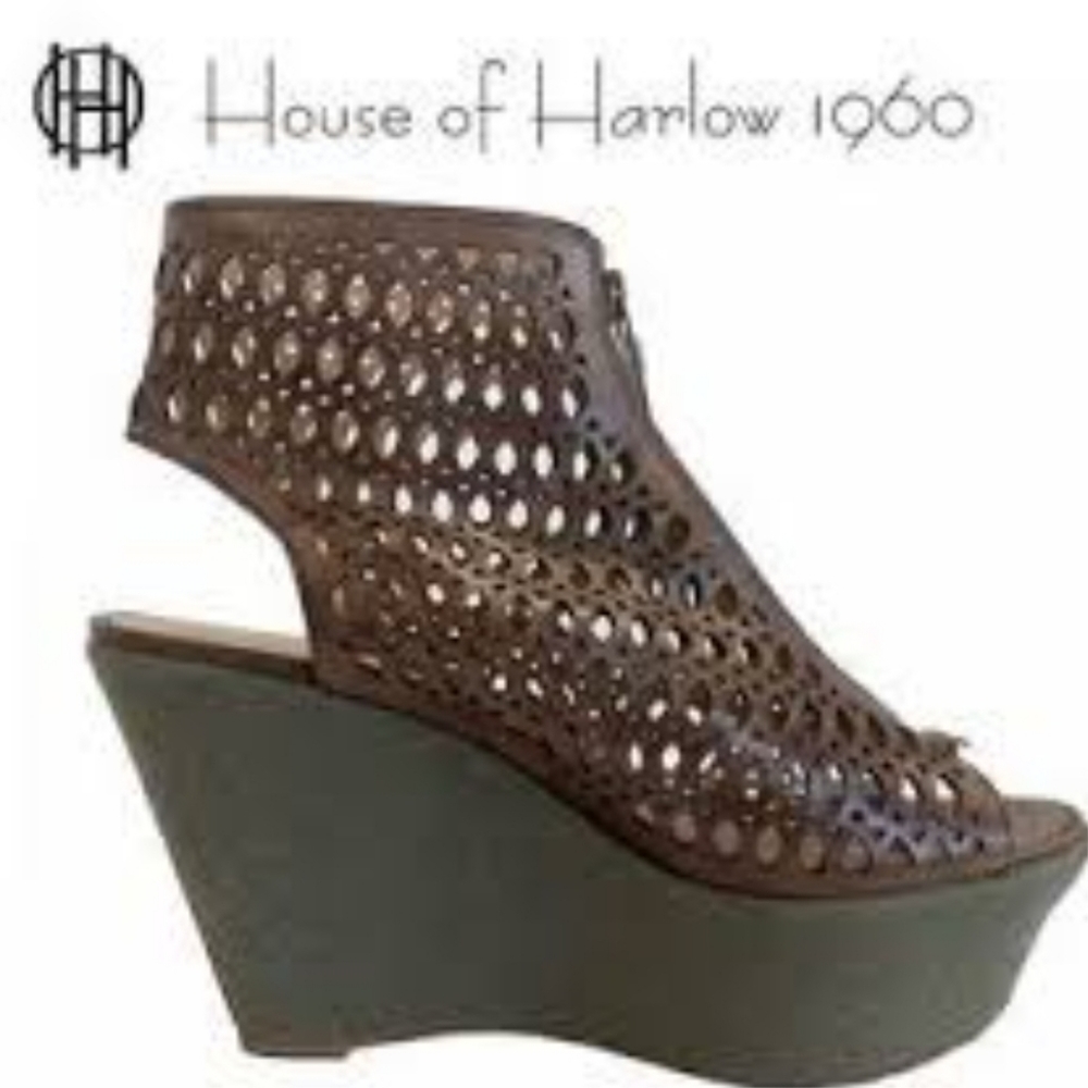 House of Harlow 1960 Fionna Open-Toe Bootie